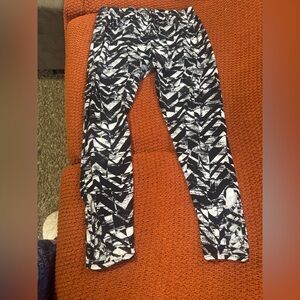 No Boundaries Black and White Patterned Leggings